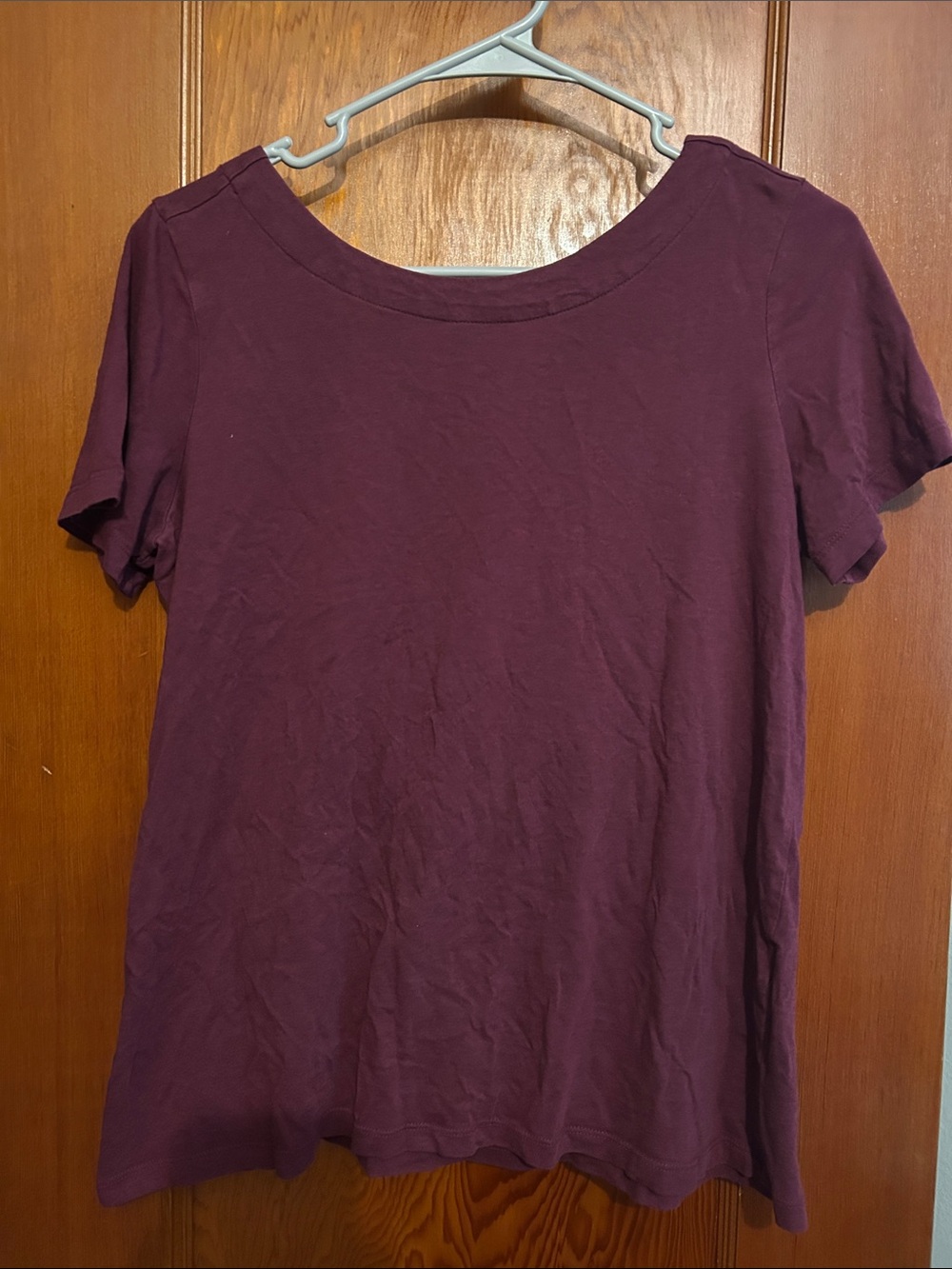 Banana Republic Women's Short-Sleeve Tee in Plum